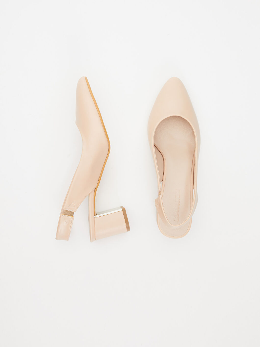 Pudra Pembe Topuklu Ayakkabı-1