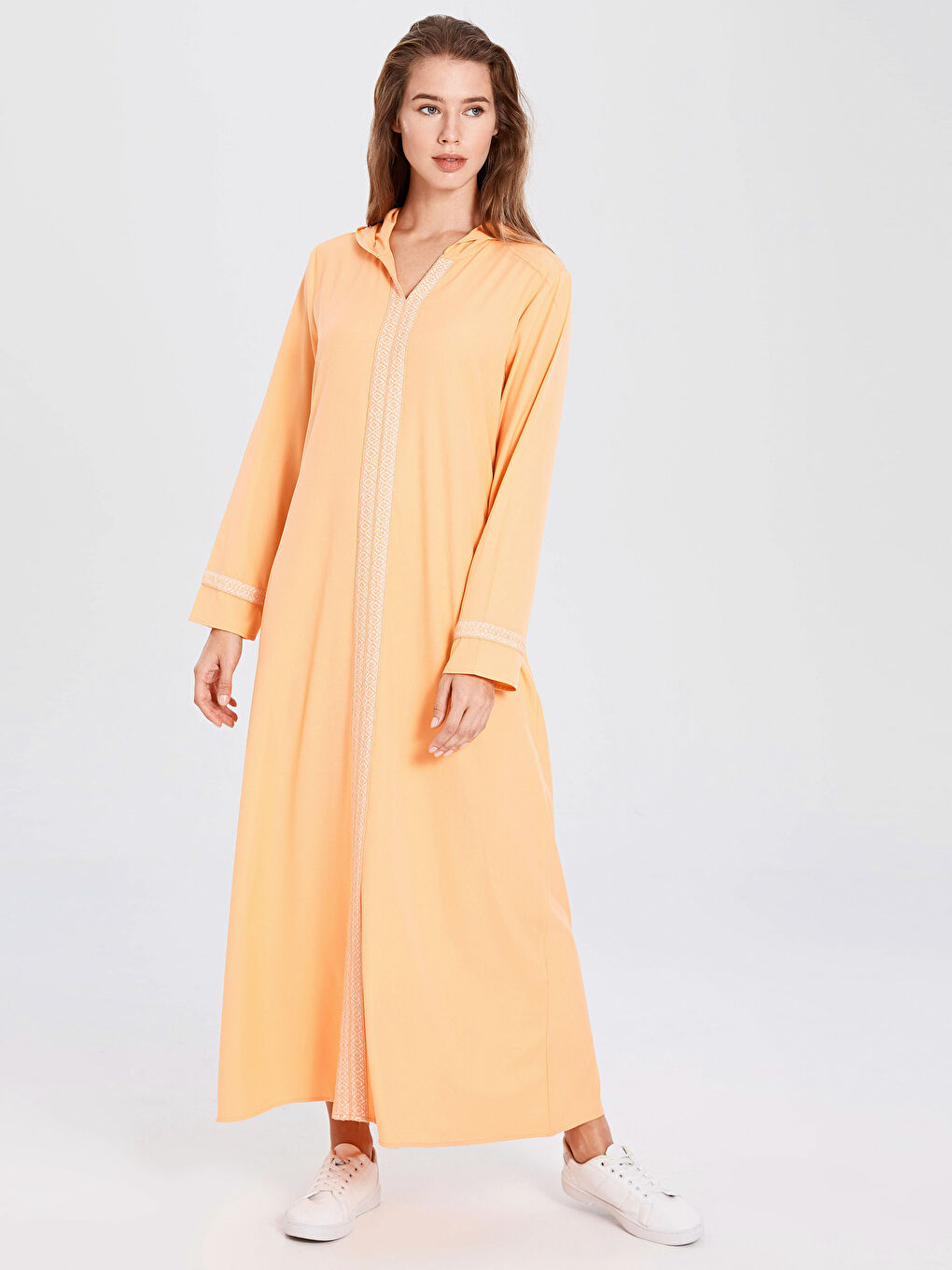 Standard Fit Long Sleeve Crepe Women's Dress