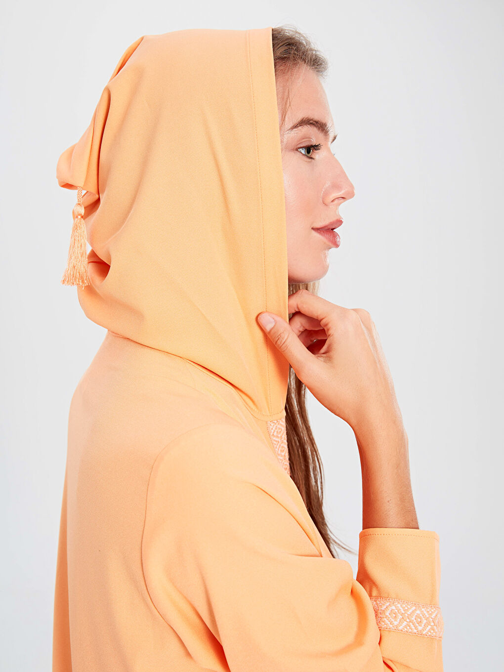 Standard Fit Long Sleeve Crepe Women's Dress-2