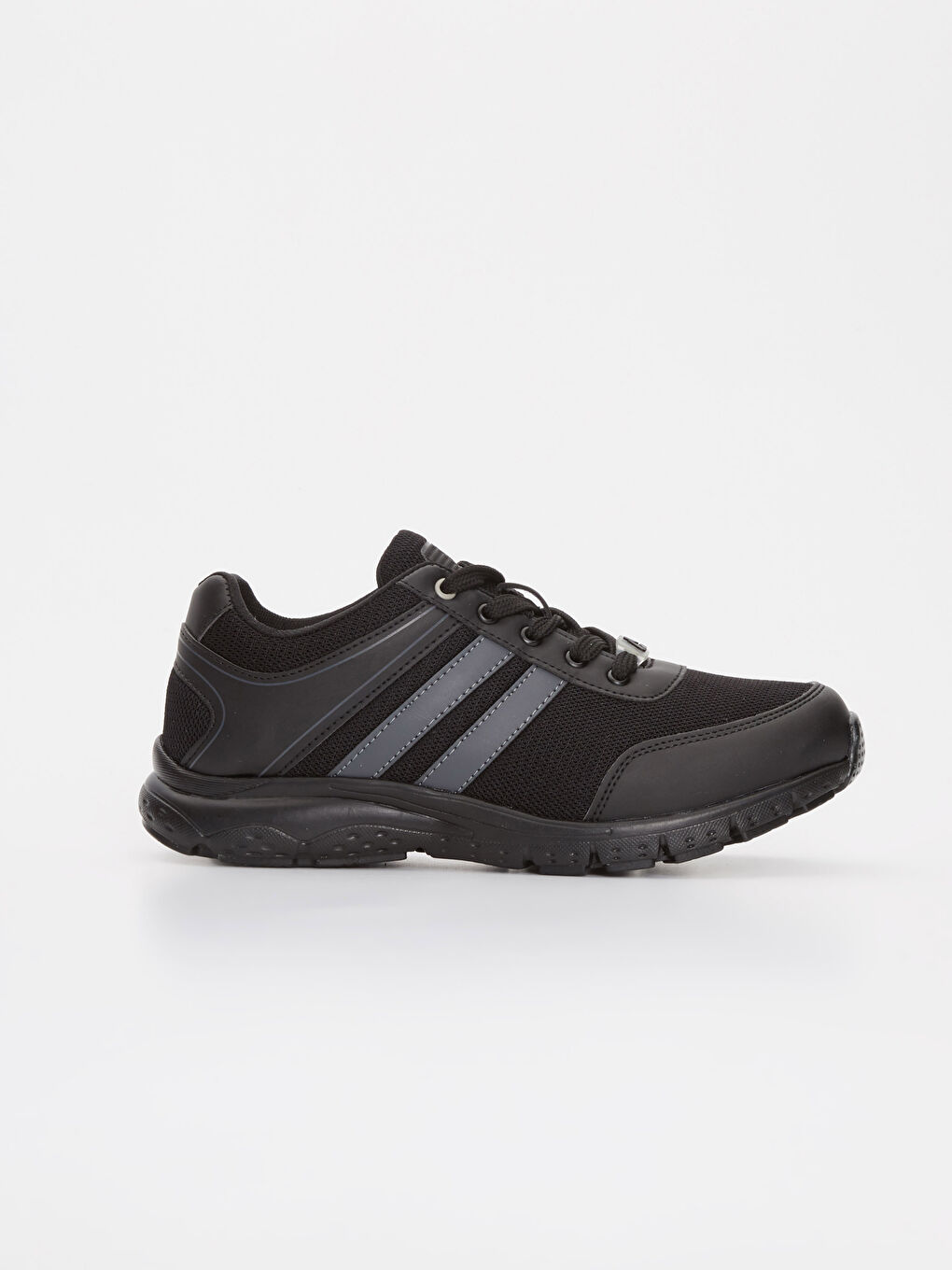 Siyah Kadın Bağcıklı Spor Ayakkabı-1