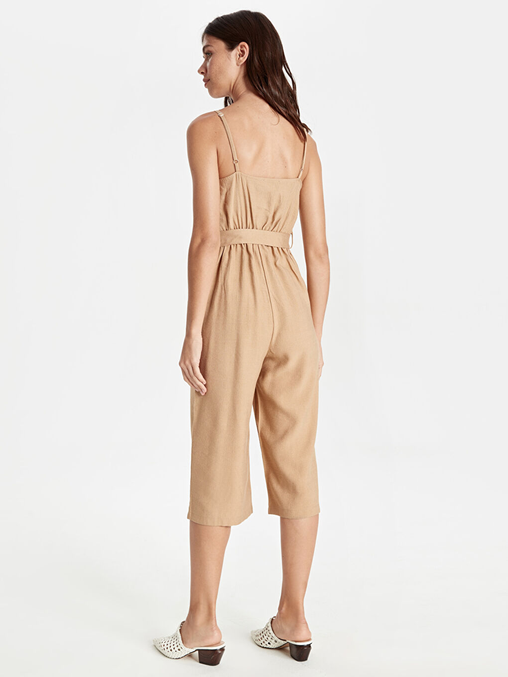 Женщины Коричневый Комбинезон-2