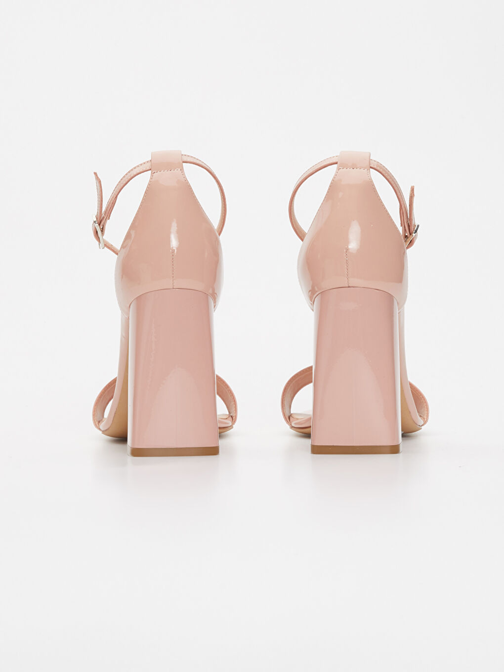 حذاء بكعب برتقالي نساء-3