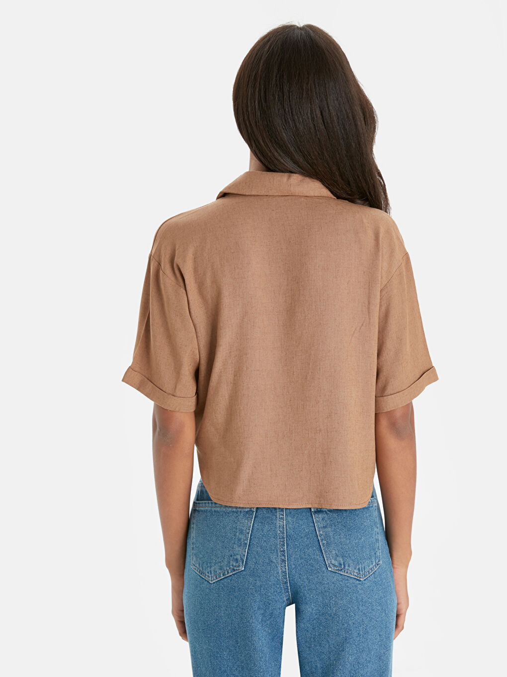 Açık Kahverengi Bluz-1