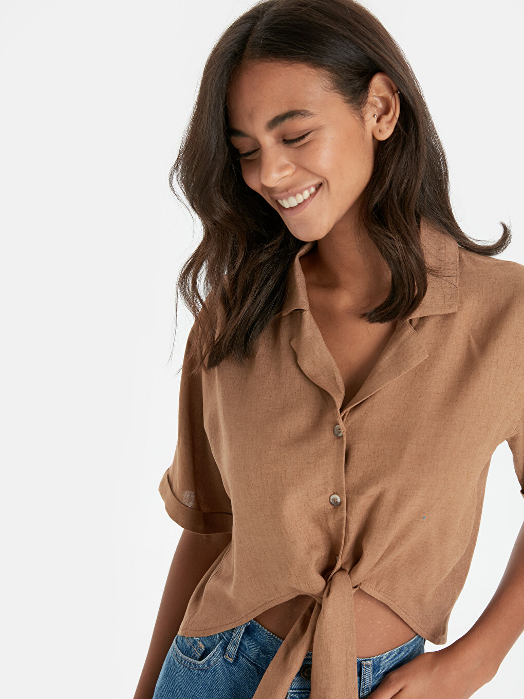 Açık Kahverengi Bluz-2