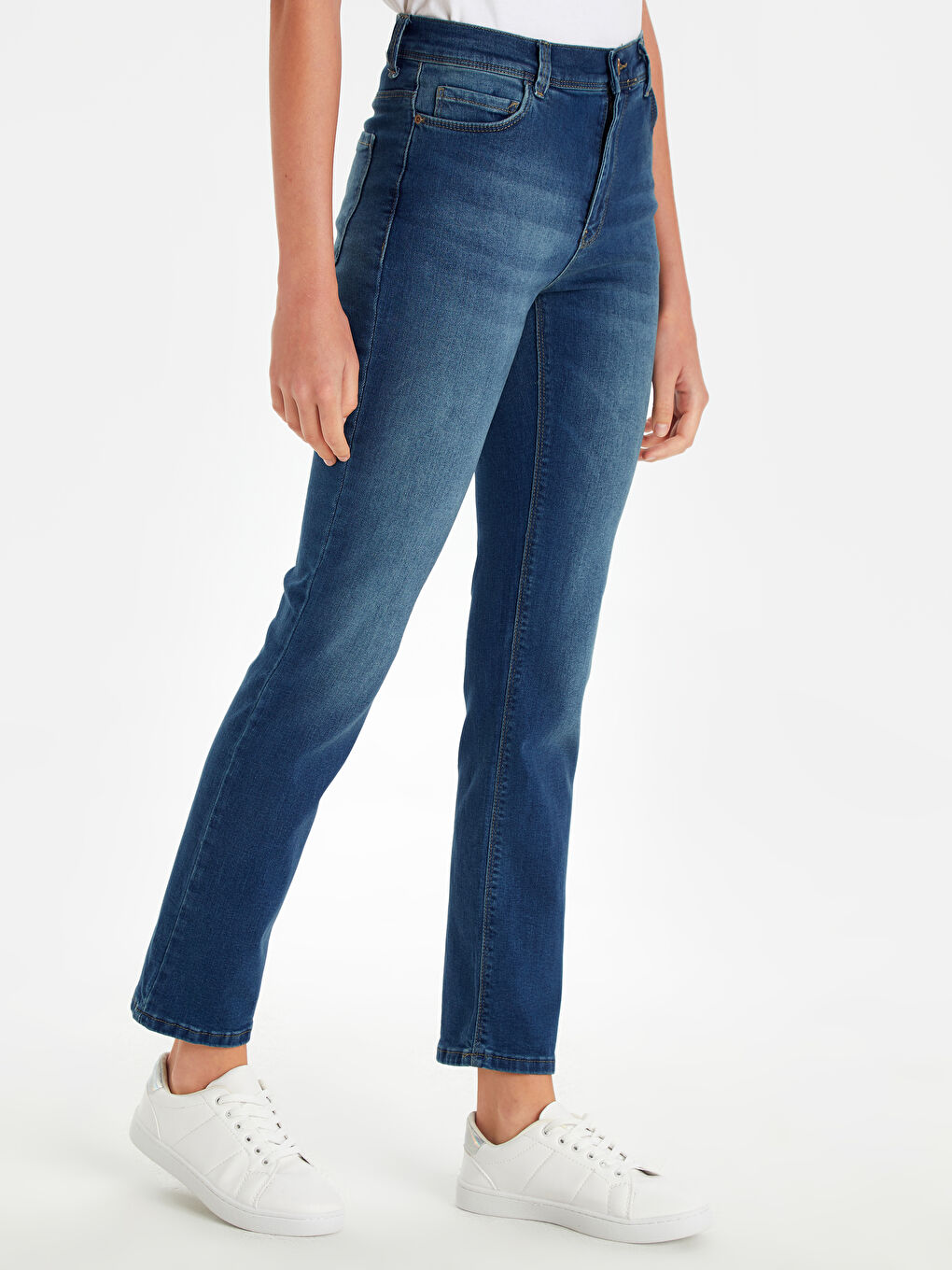 İndigo Standart Fit Kadın Jean-1