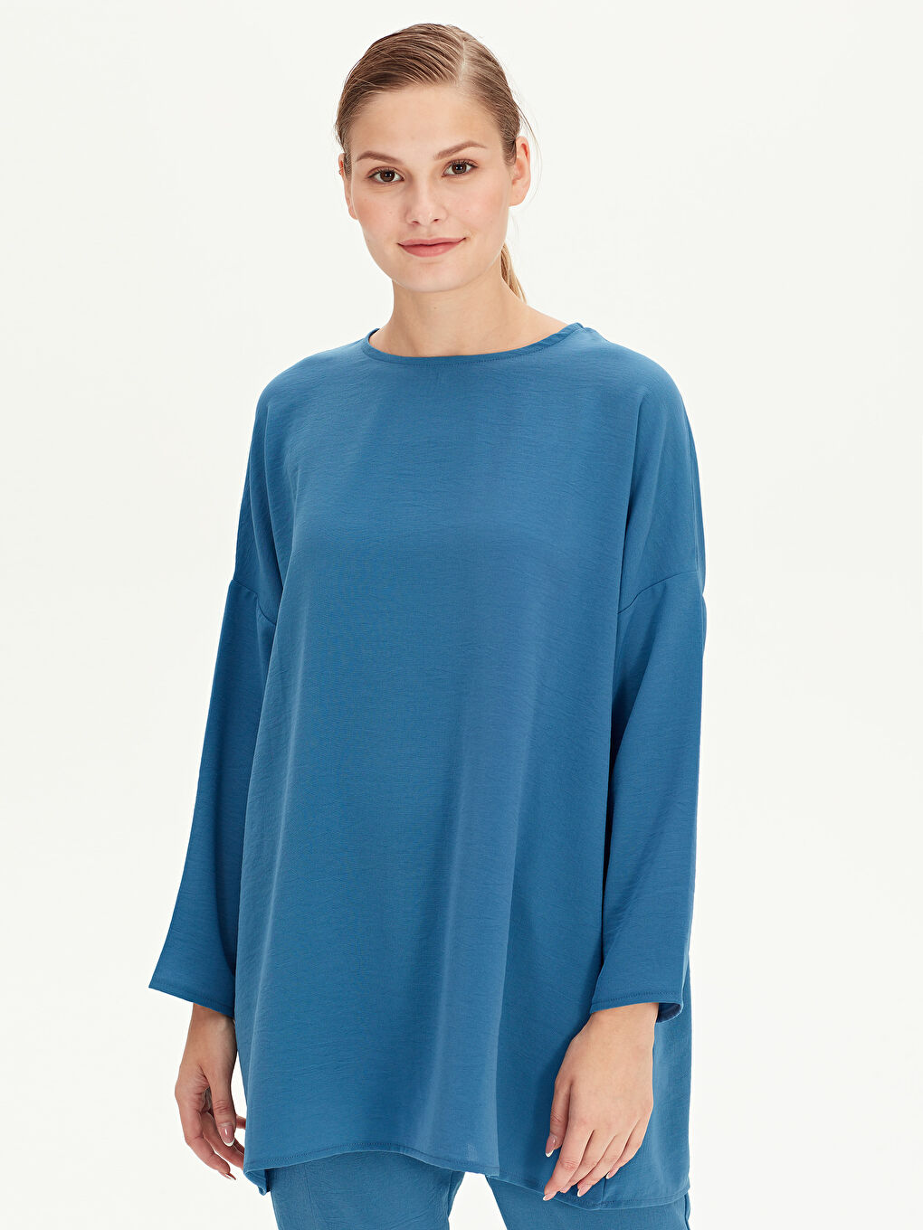 تونيك قميص نيلي امرأة-1