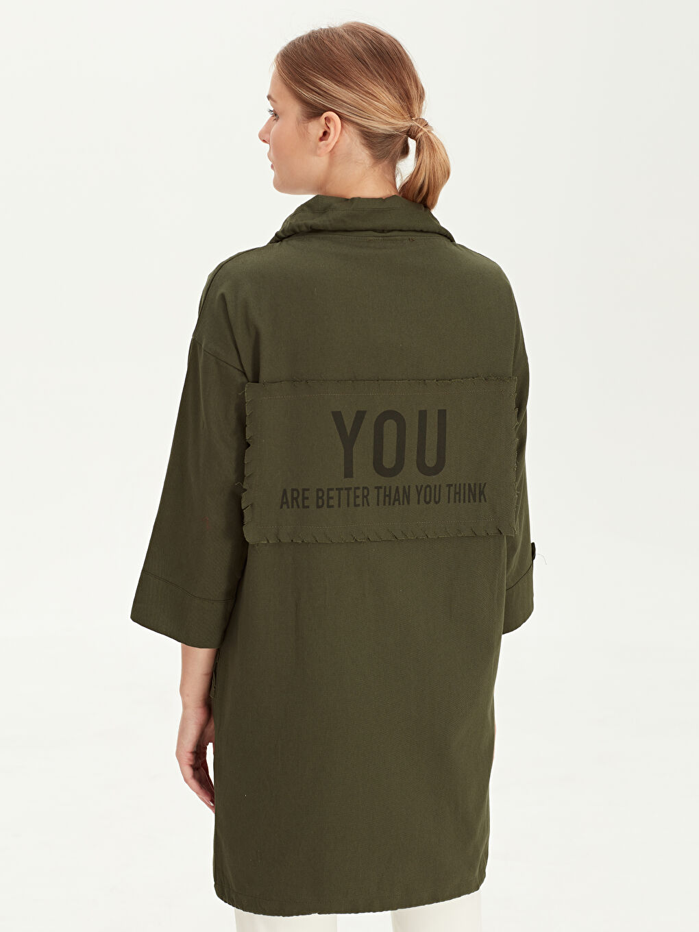 LCW Modest Frau KHAKI Jacke -9SC425Z8-CRR
