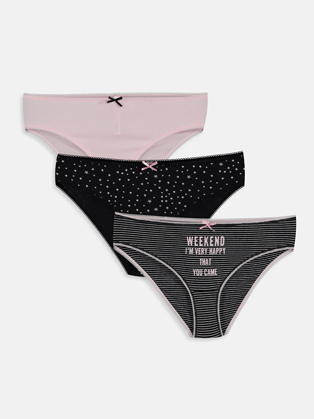 LC Waikiki Woman BLACK Knickers -9S7564Z8-LEG