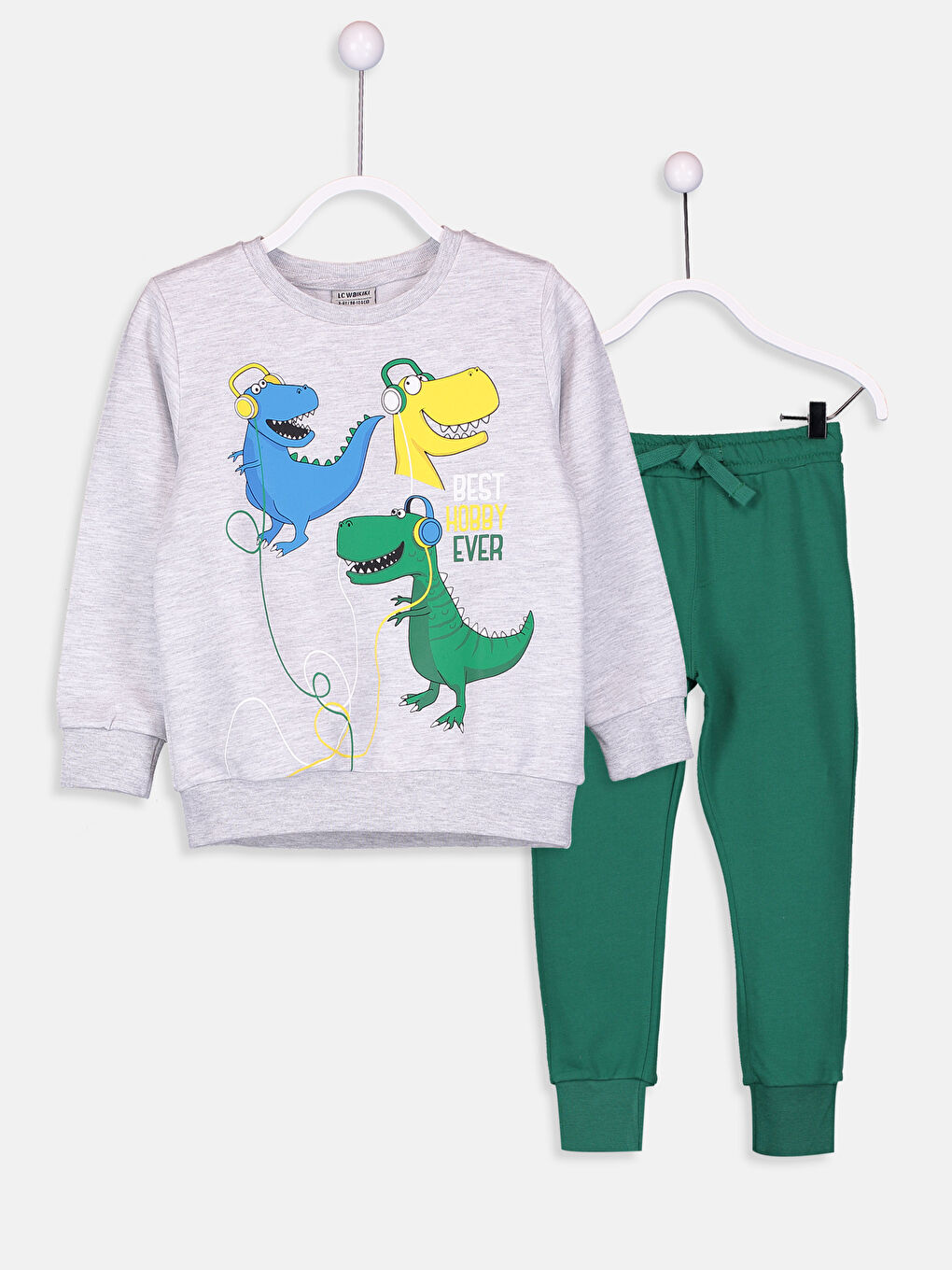 Açık Gri Melanj Takım