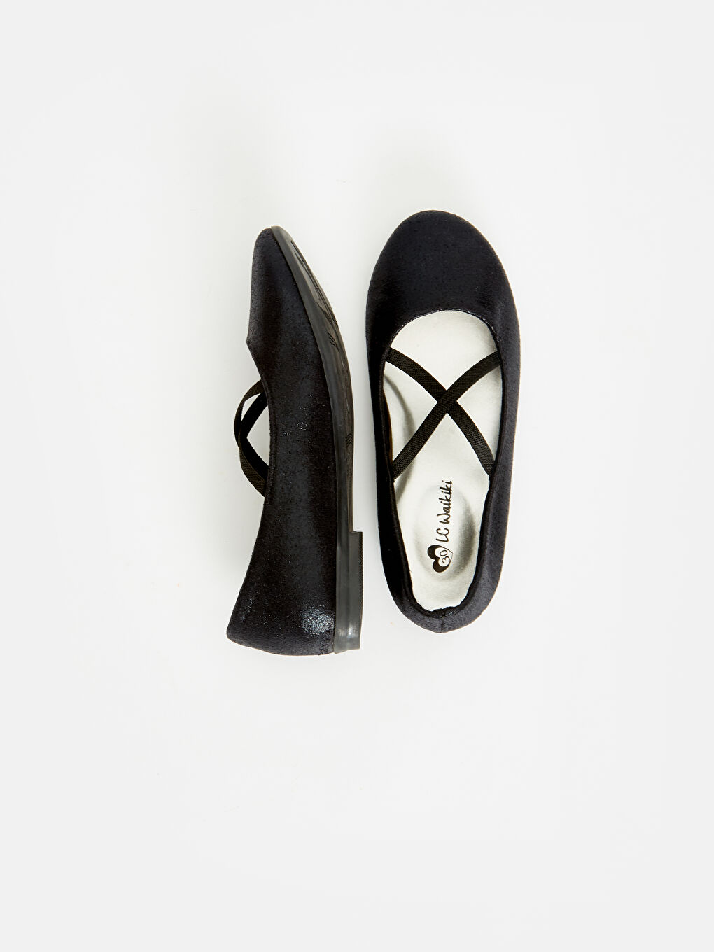 Девочки Черный Балетки-1