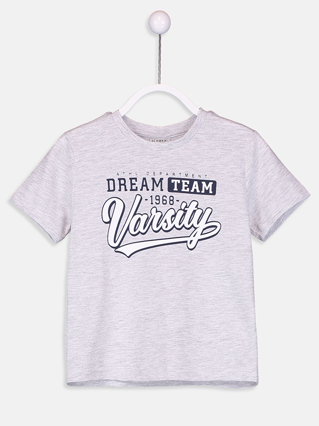 Açık Gri Melanj Tişört