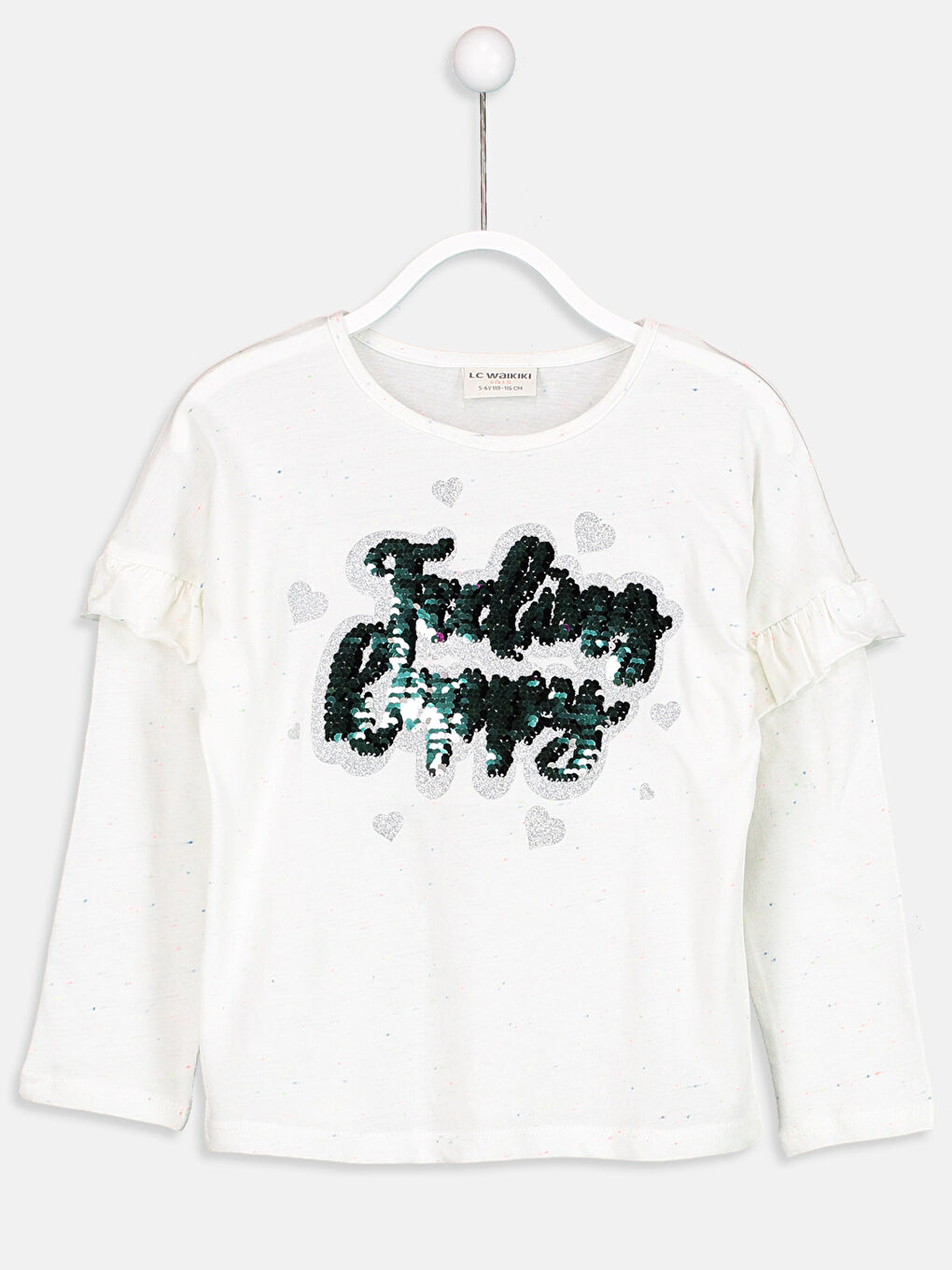 Девочки экрю Футболка-1