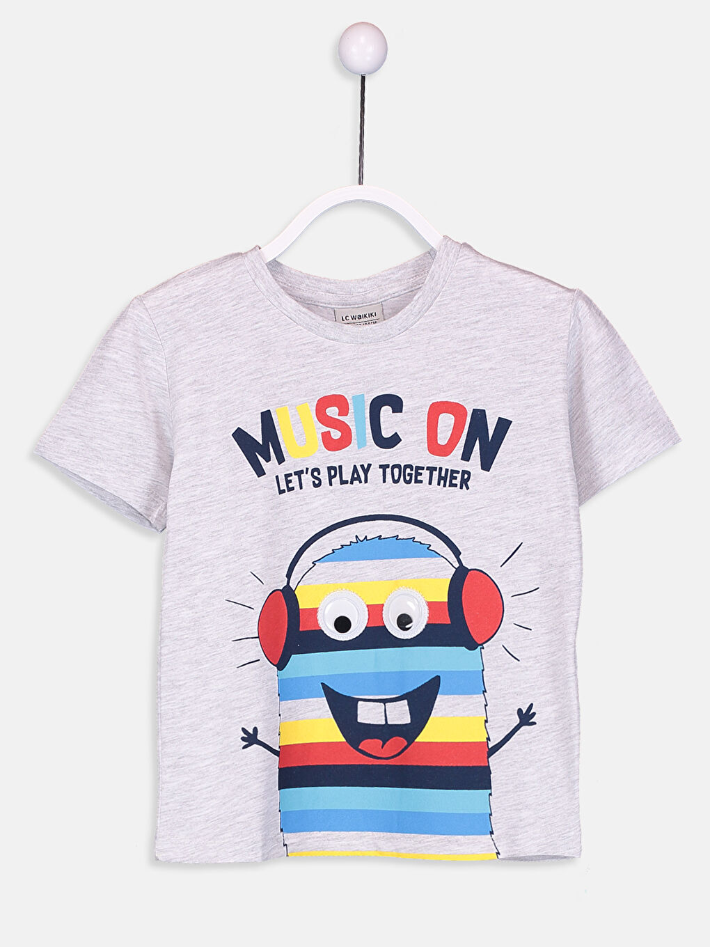 Açık Gri Melanj Tişört