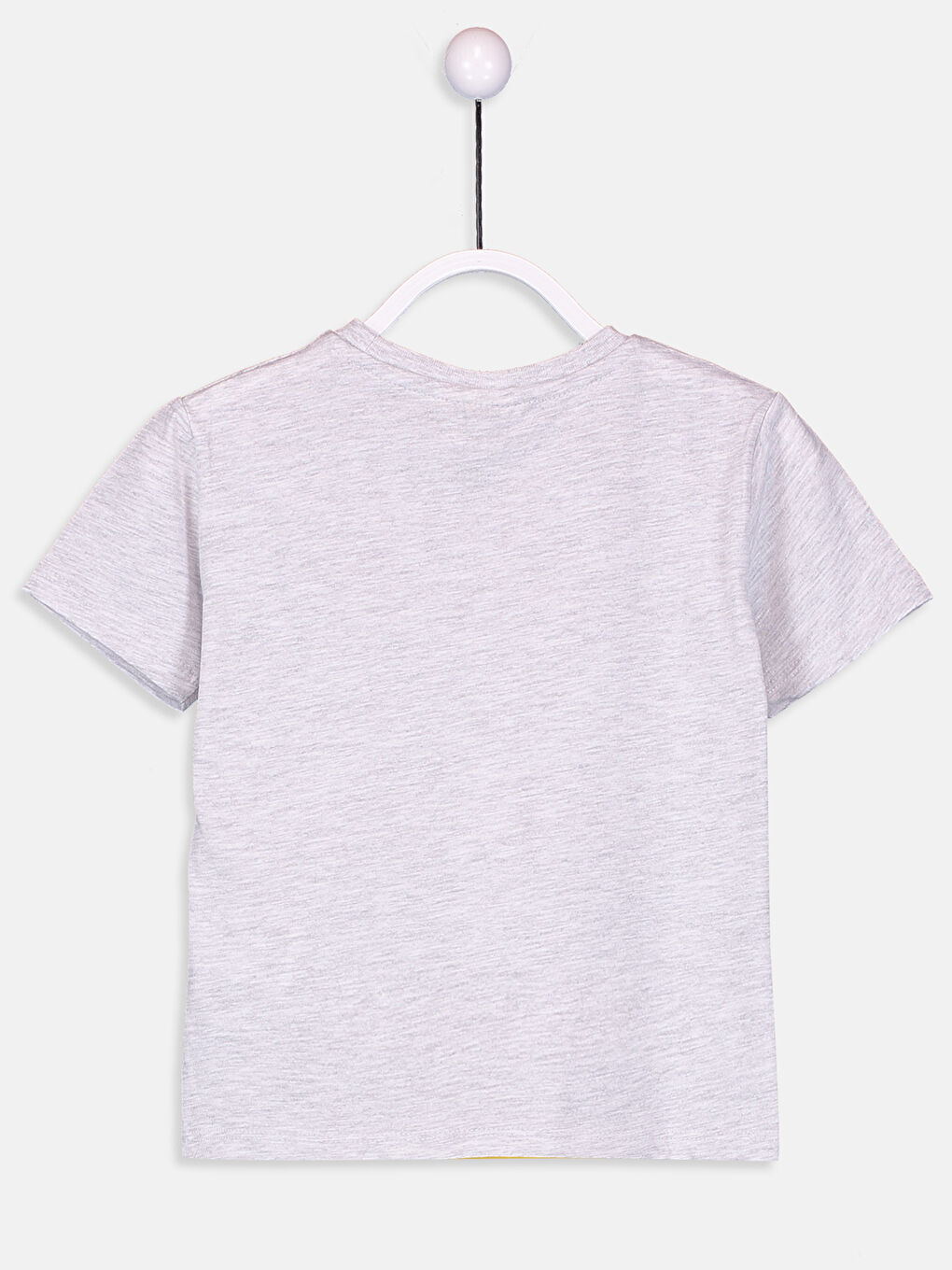 Açık Gri Melanj Tişört-1