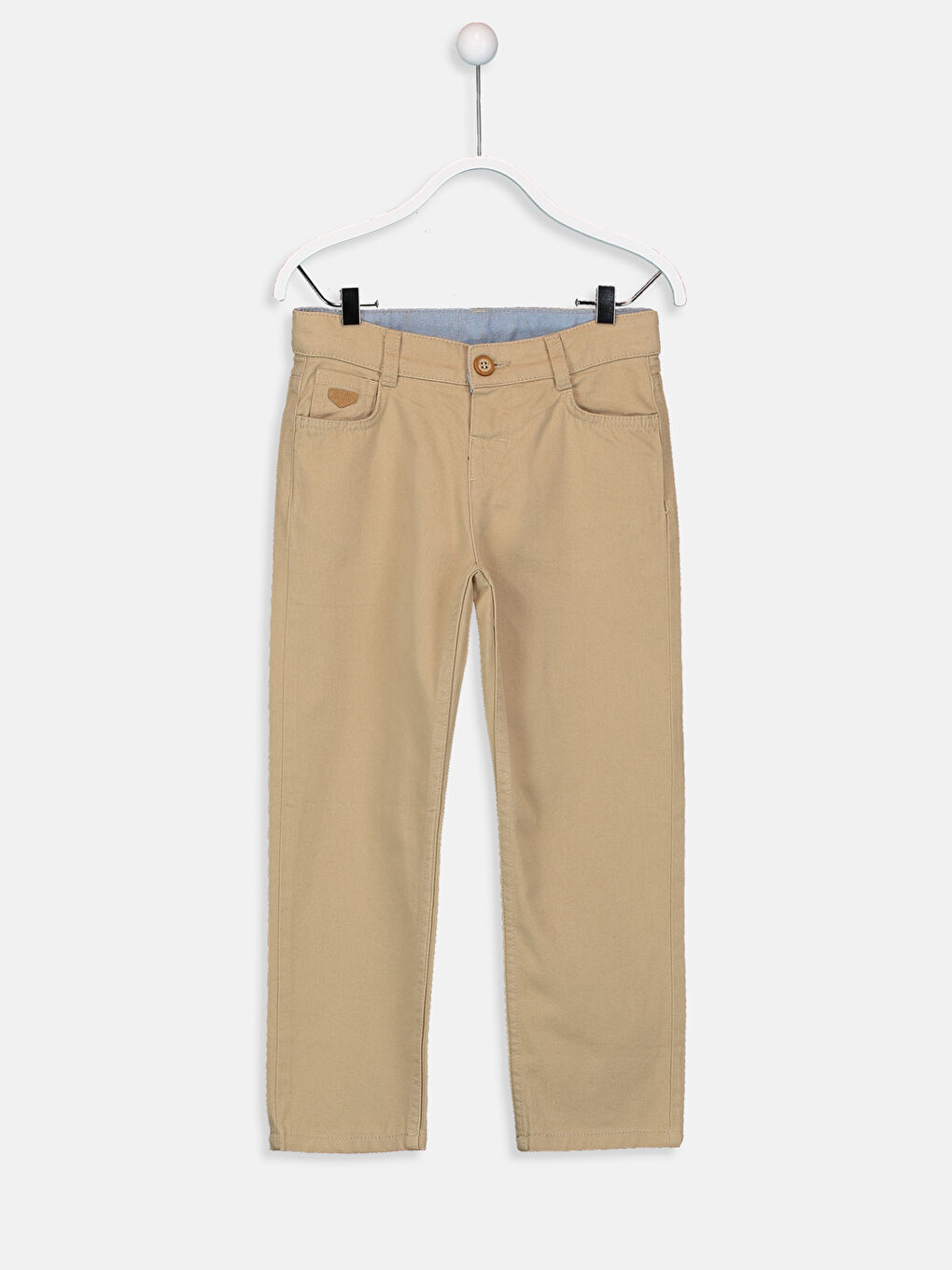 Bej Erkek Çocuk Gabardin Pantolon
