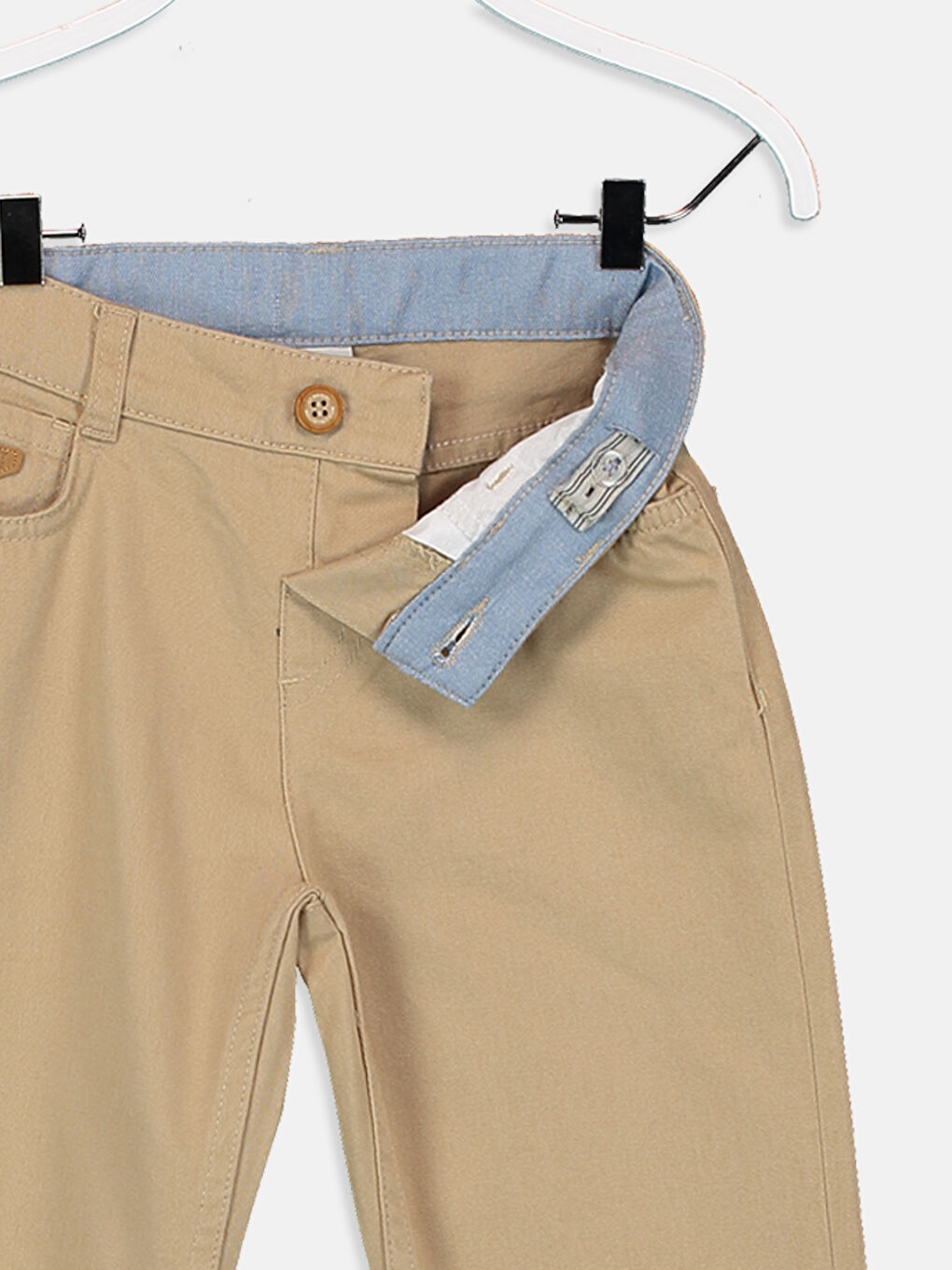 Bej Erkek Çocuk Gabardin Pantolon-2