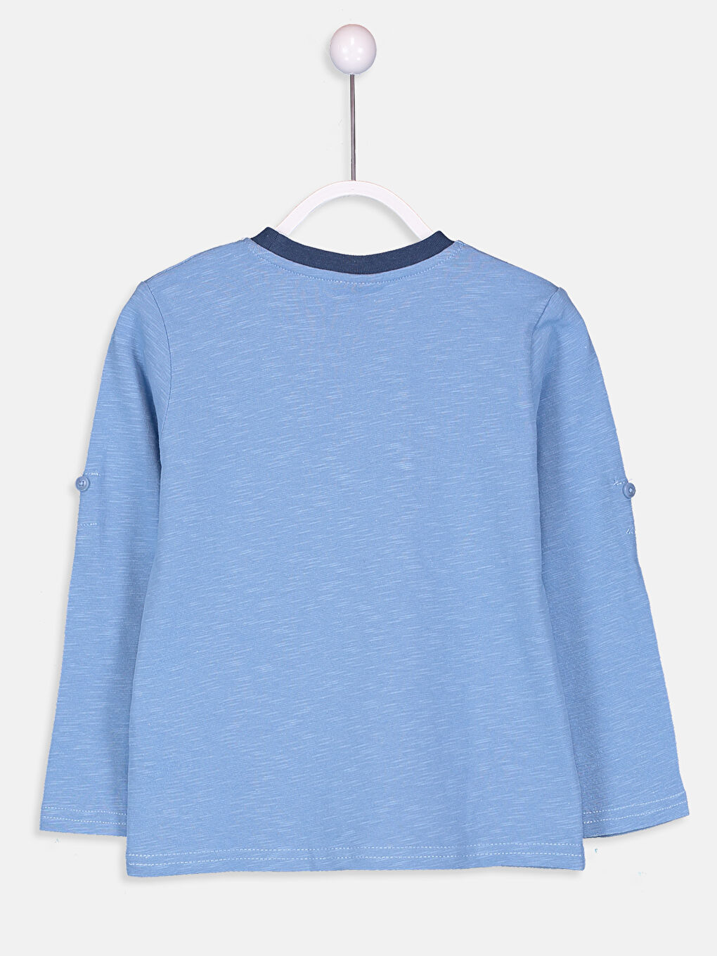Футболка з довгим рукавом і принтом для хлопчиків з круглим вирізом горловини-1