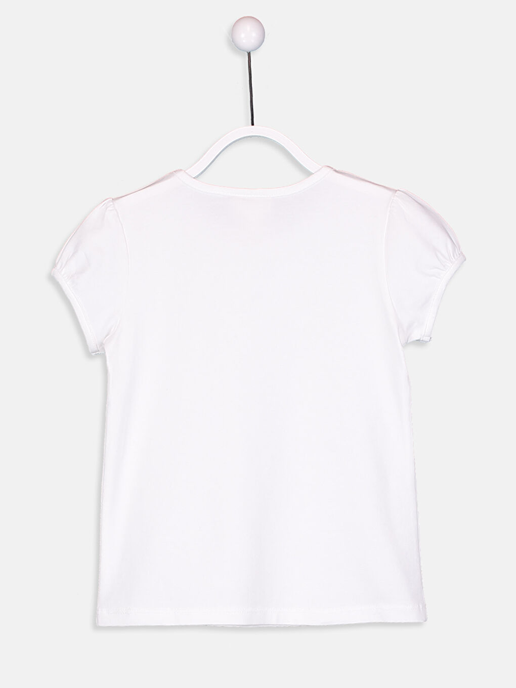 Beyaz Kız Çocuk Tişört-1