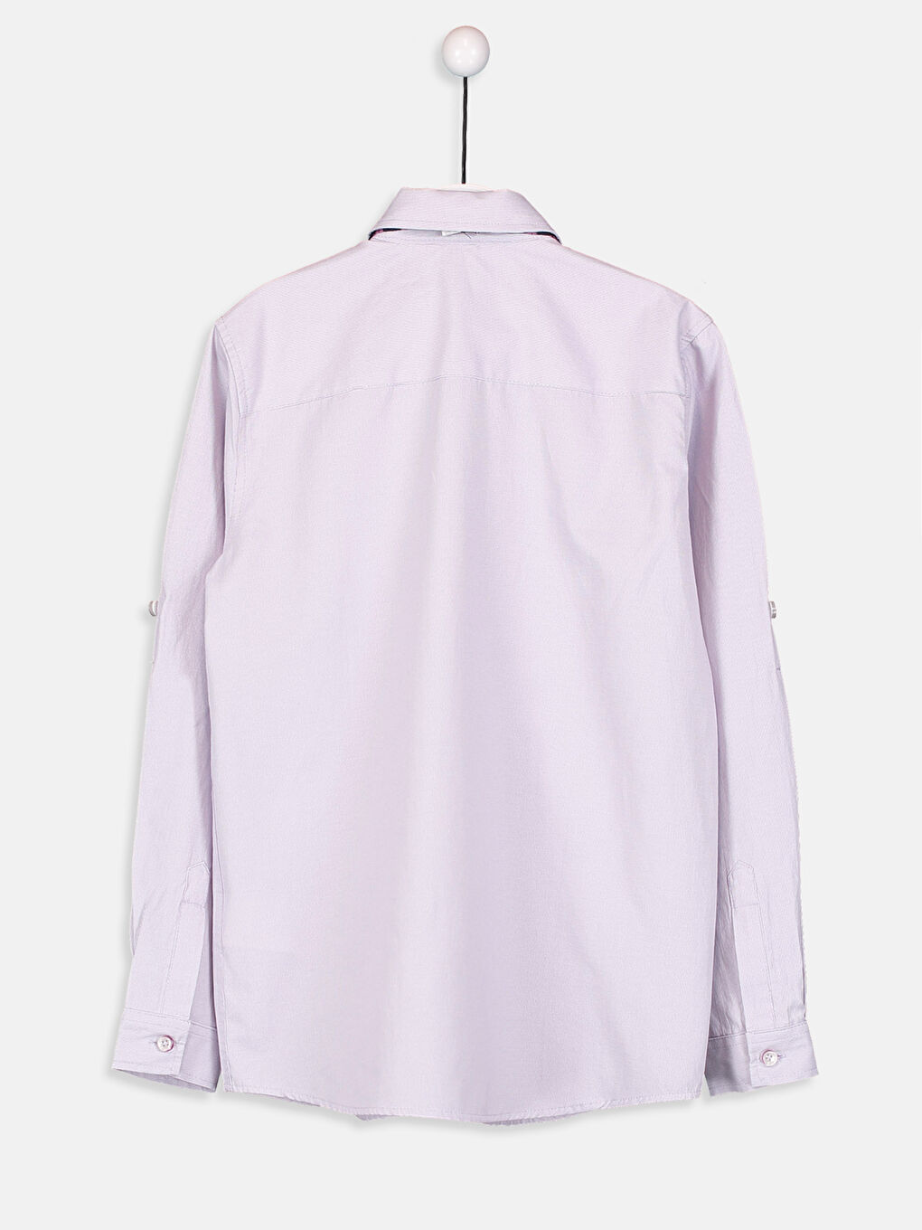 Mor Basic Uzun Kollu Erkek Çocuk Gömlek ve Papyon-2