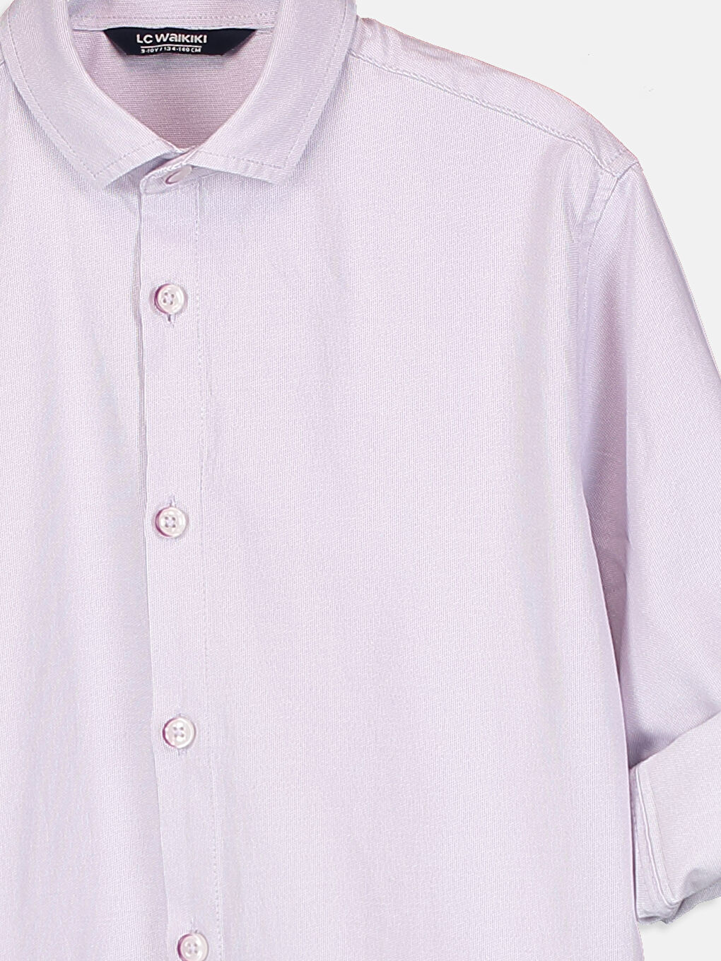 Mor Basic Uzun Kollu Erkek Çocuk Gömlek ve Papyon-3