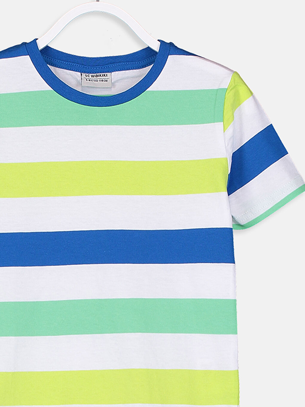 Мальчики Голубой Футболка-3