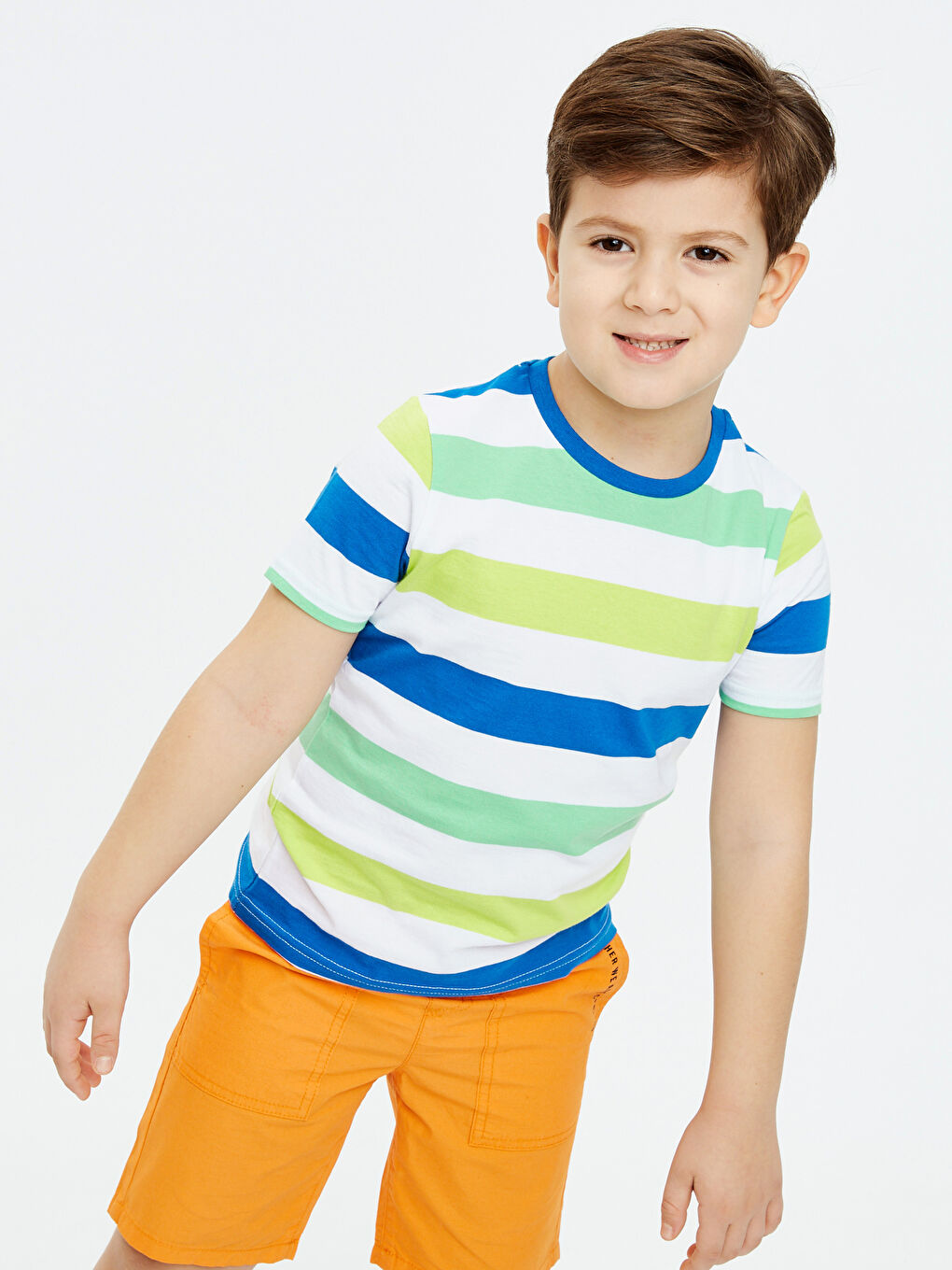 Мальчики Голубой Футболка