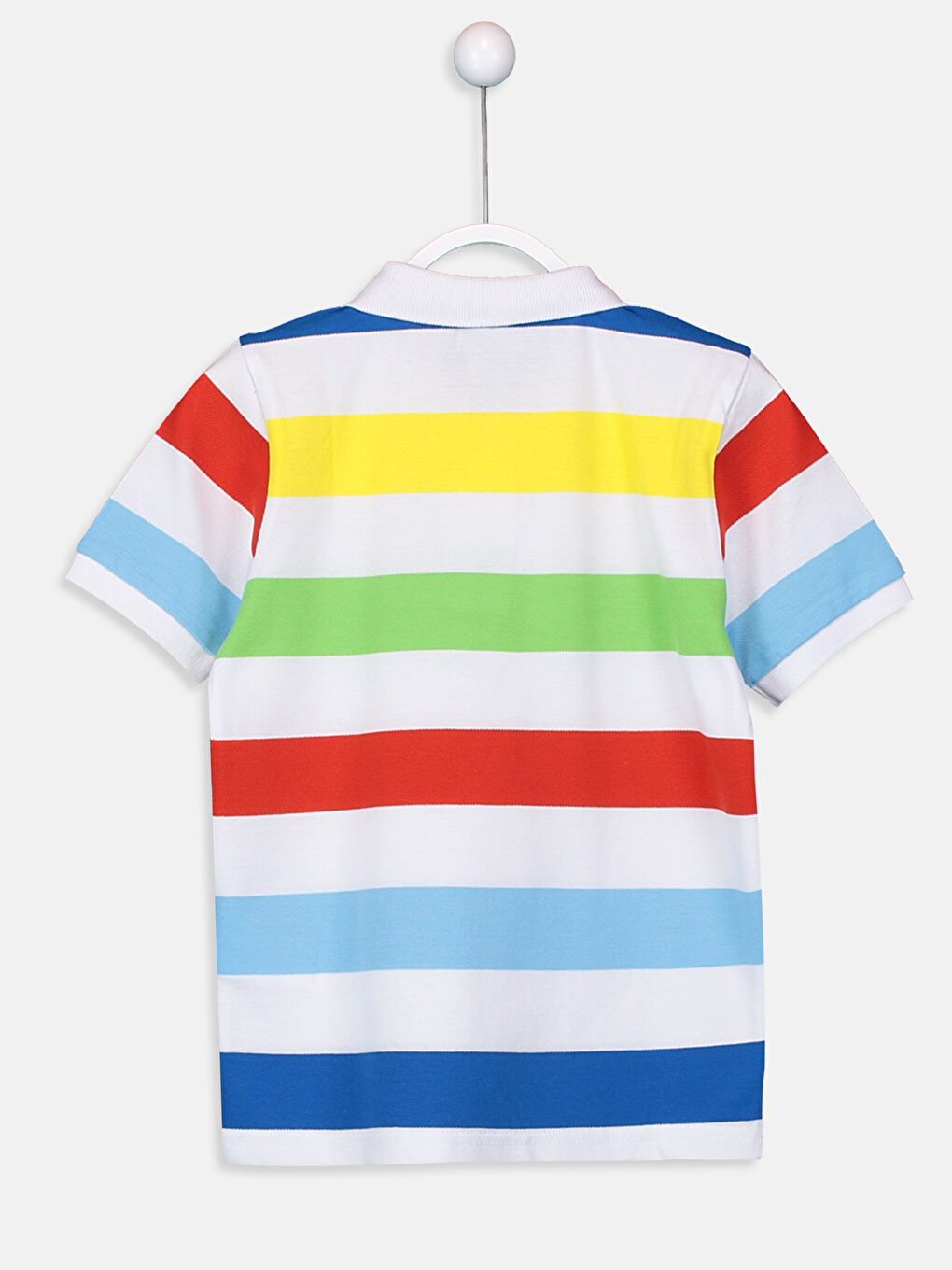 Beyaz Çizgili Tişört-1