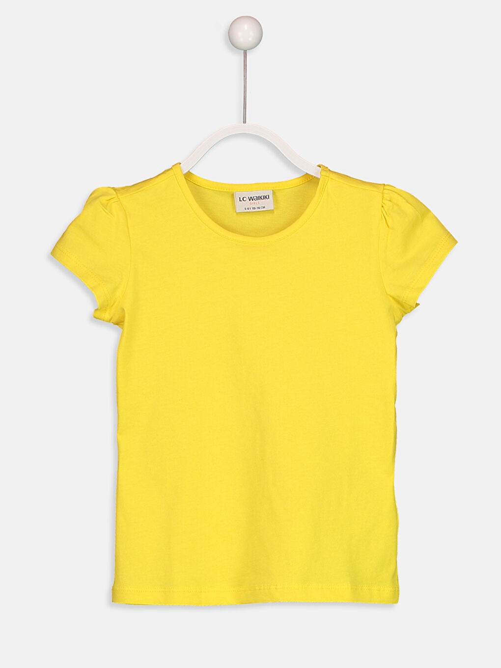 Crew Neck Basic Short Sleeve Girls' T-Shirt