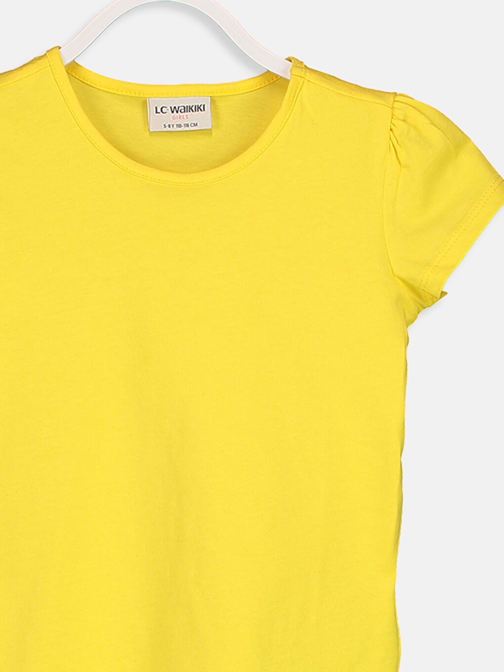 Crew Neck Basic Short Sleeve Girls' T-Shirt-2