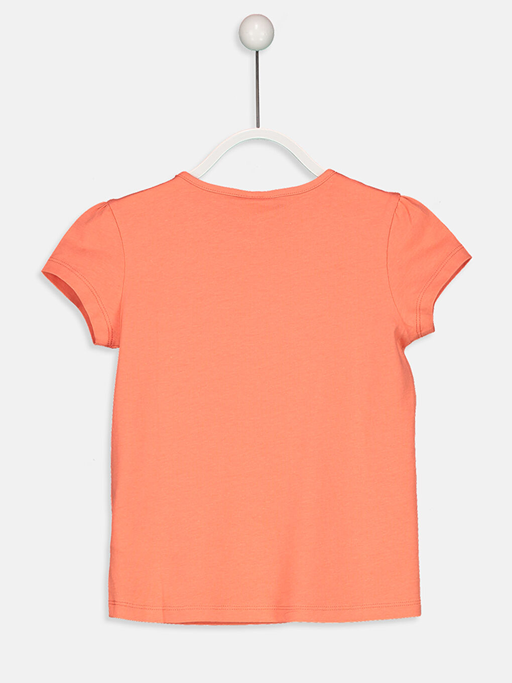 Mercan Bisiklet Yaka Basic Kısa Kollu Kız Çocuk Tişört-1
