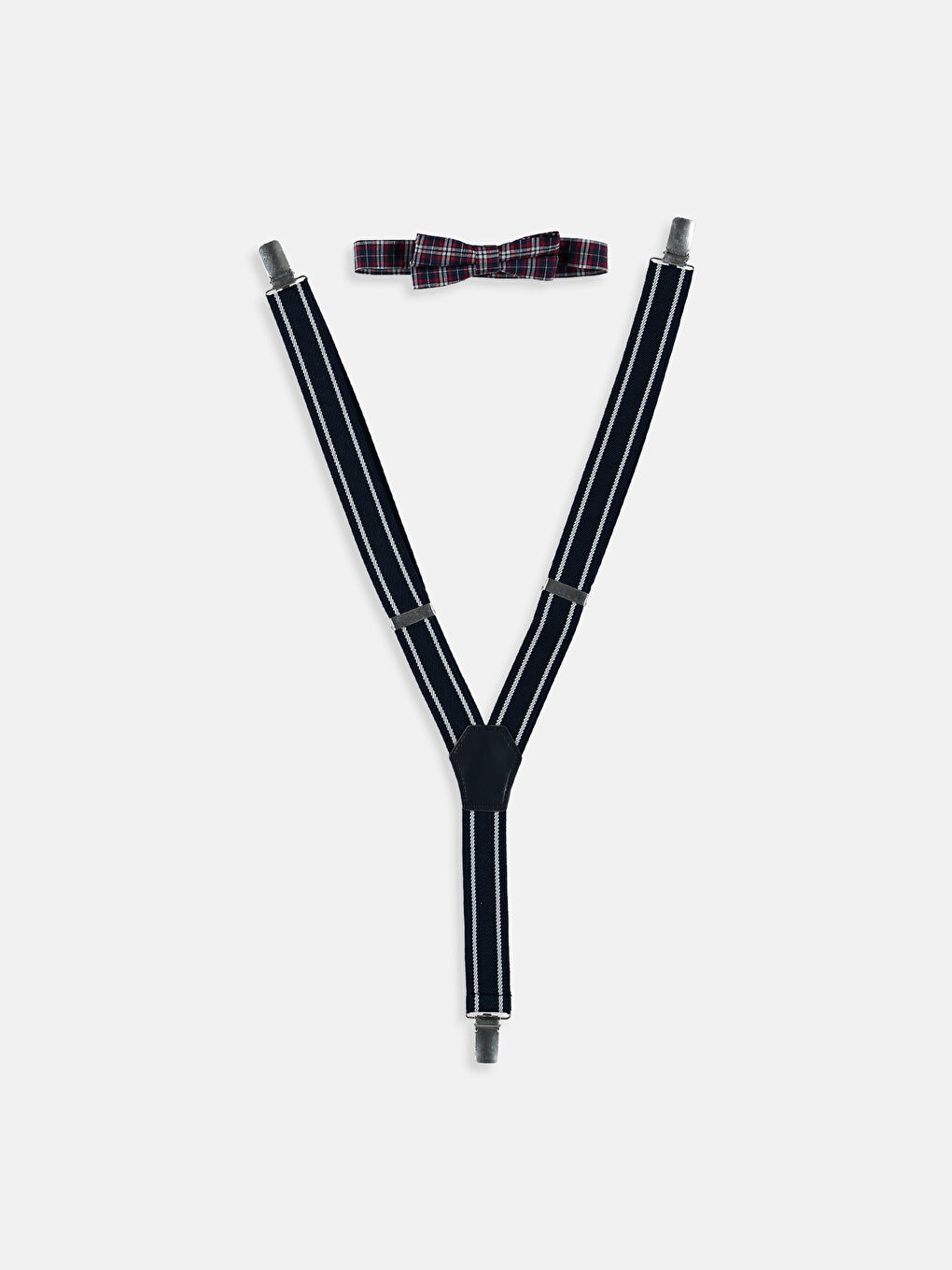 Унисекс Синий Подтяжки-1