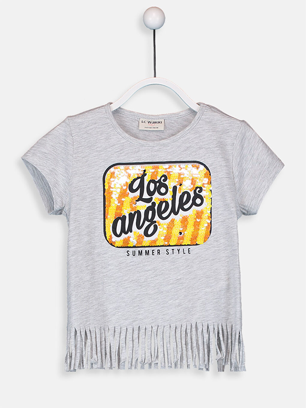 Футболка для дівчаток з круглим вирізом горловини та короткими рукавами