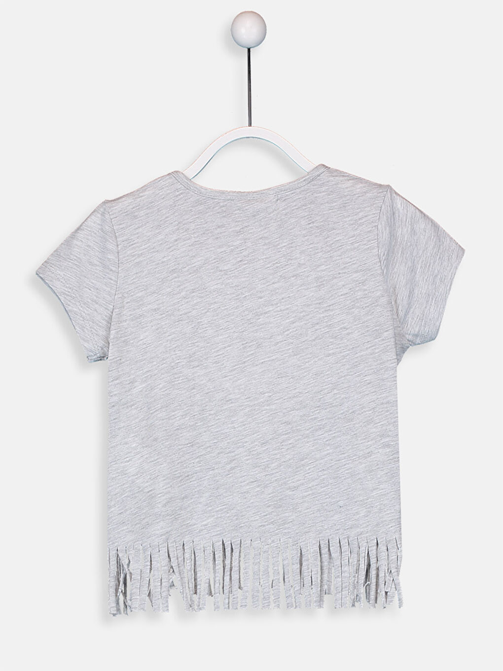 Футболка для дівчаток з круглим вирізом горловини та короткими рукавами-2