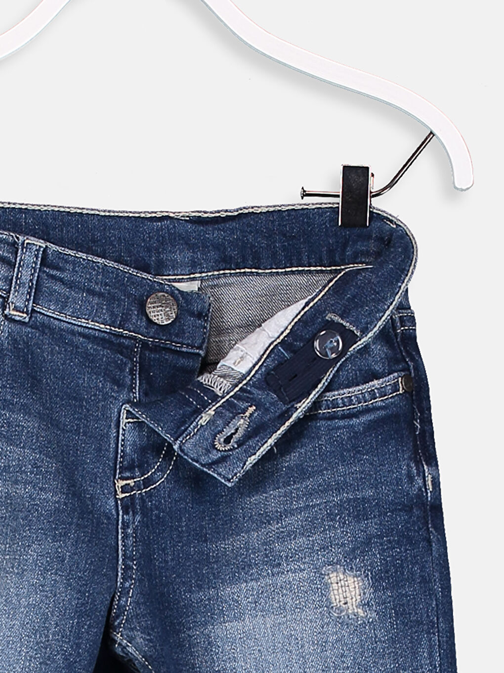 İndigo Erkek Çocuk Jean Şort-2