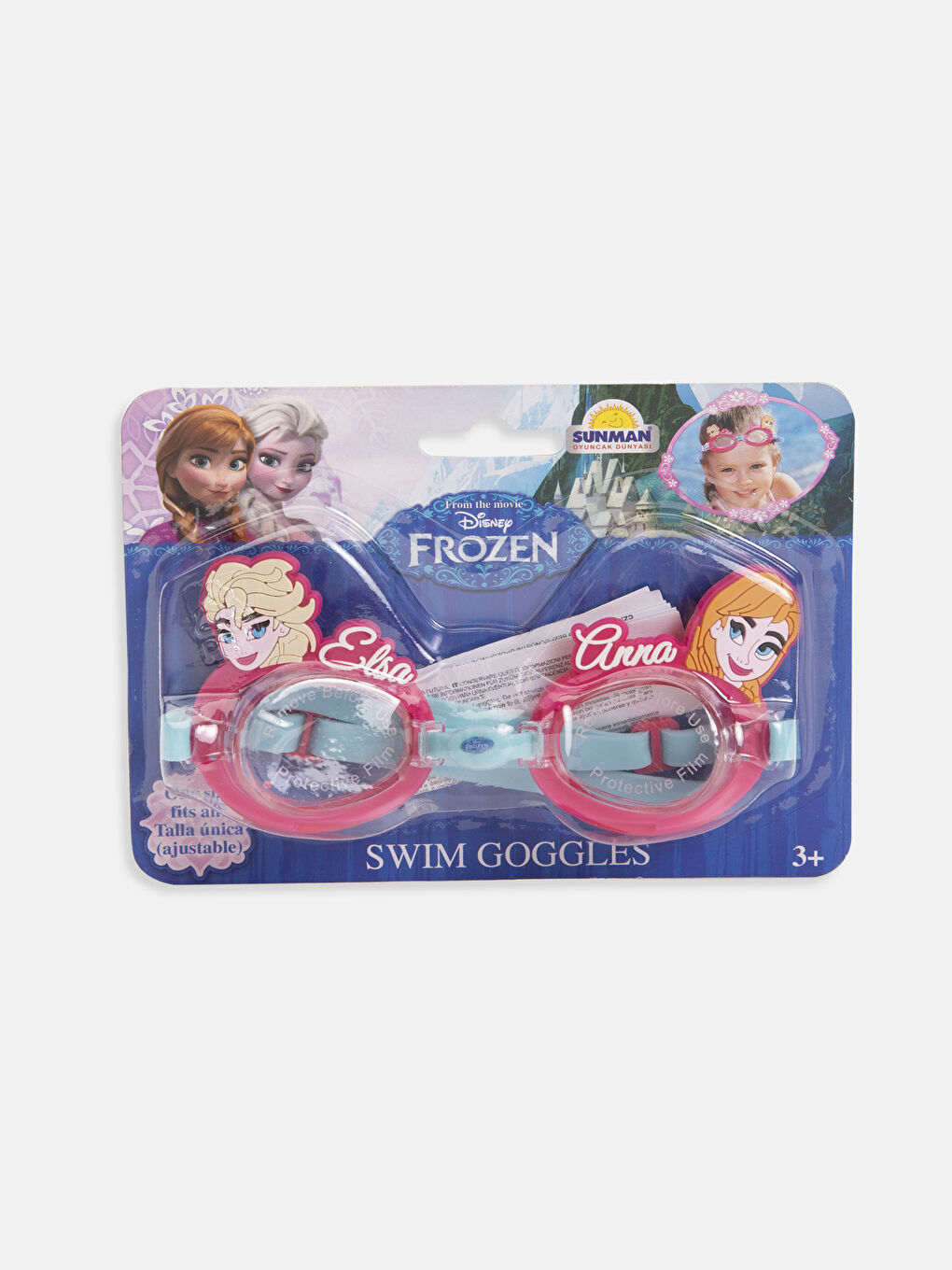Karışık Kız Çocuk Frozen Desenli Deniz Gözlüğü