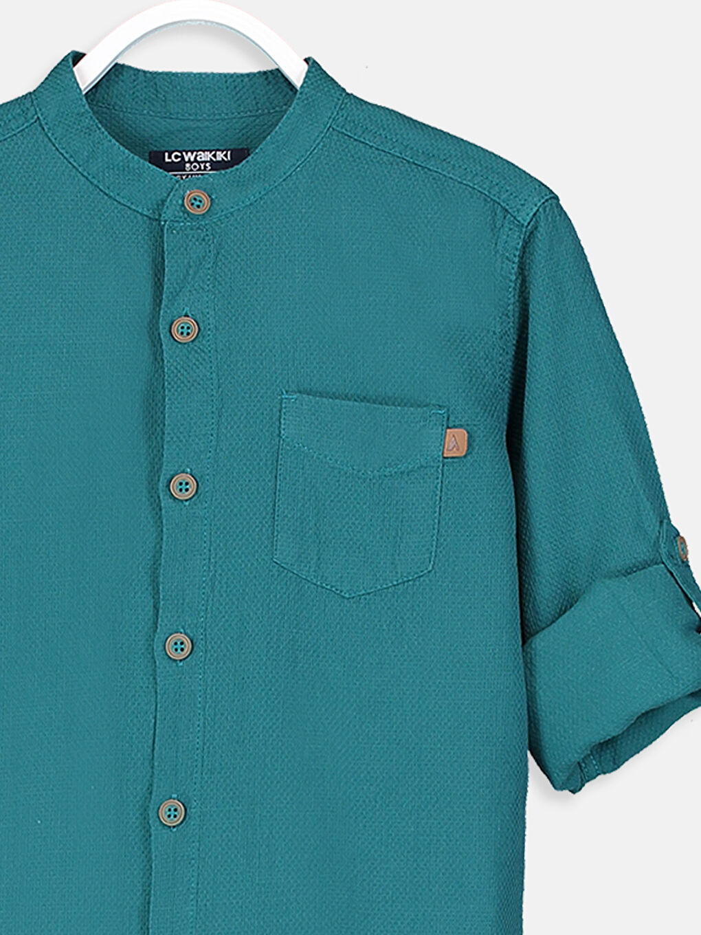 Мальчики Бирюзовый Рубашка-4