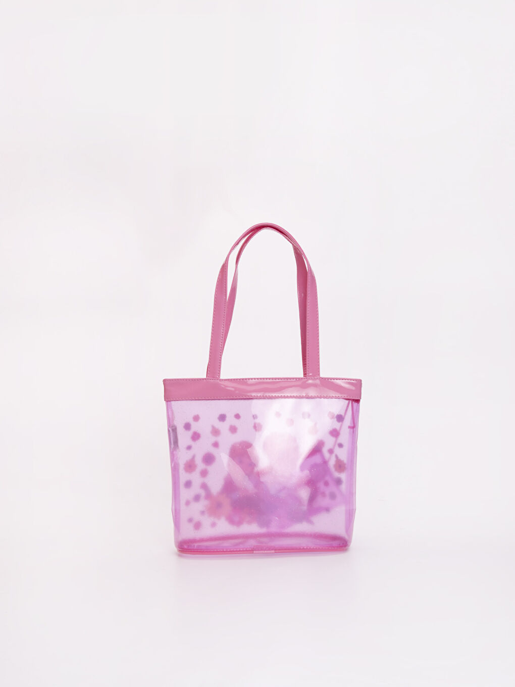 Pembe Baskılı Omuz Çantası-1