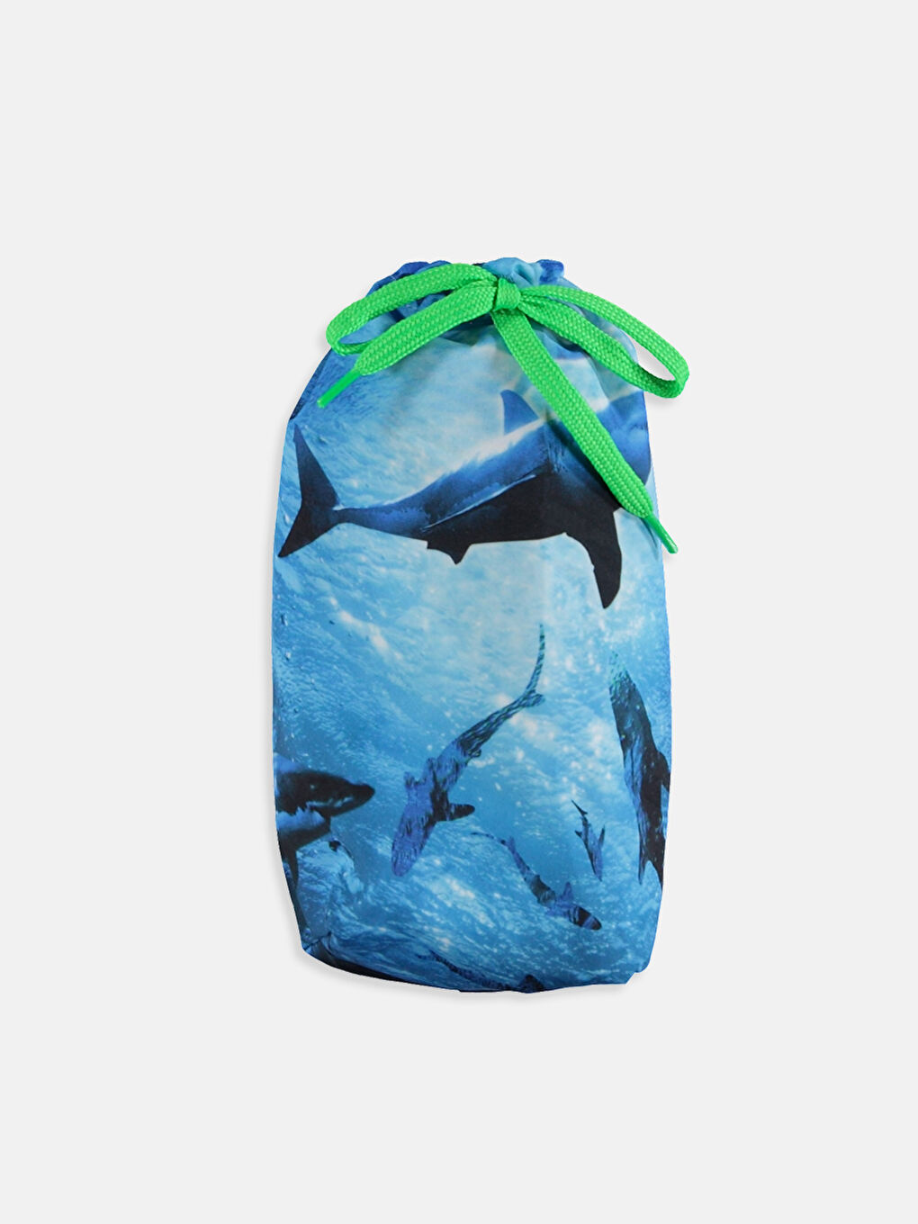 Mavi Baskılı Yüzme Şort-2