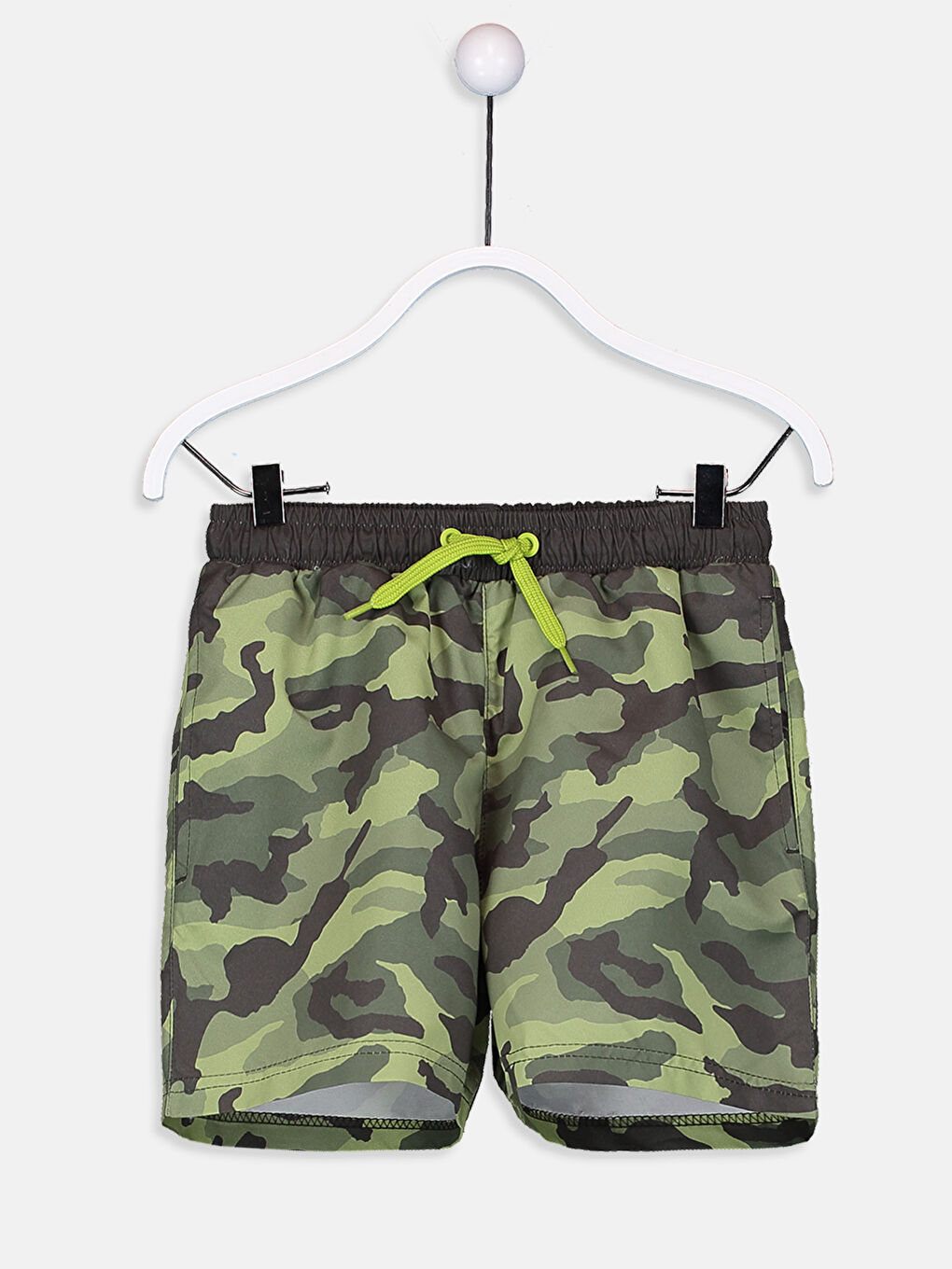 Haki Erkek Çocuk Deniz Şortu-1