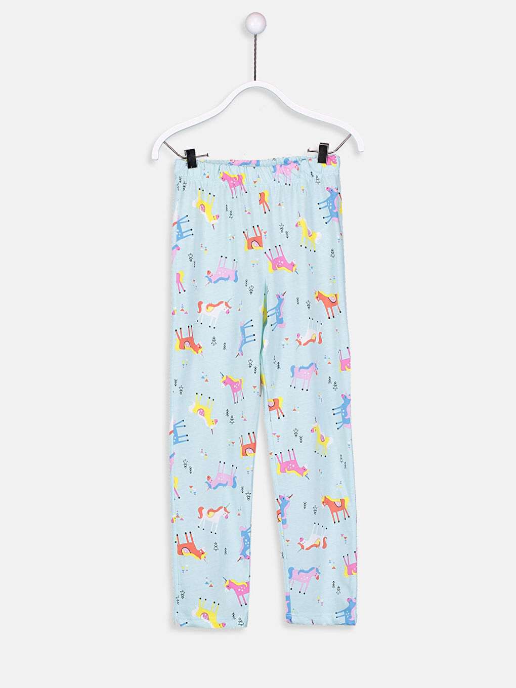 Açık Mavi Baskılı Pijama Takım-3