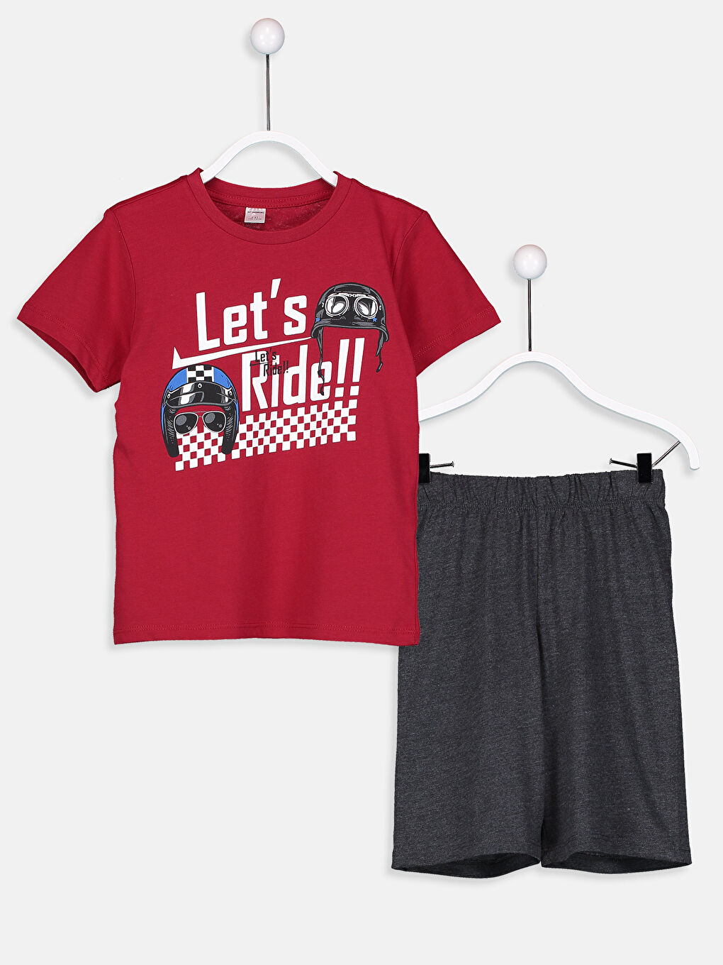 Унісекс ЧЕРВОНИЙ Піжамний комплект-1