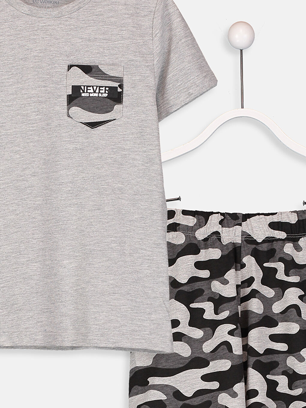 Унісекс СІРИЙ Піжамний комплект-2