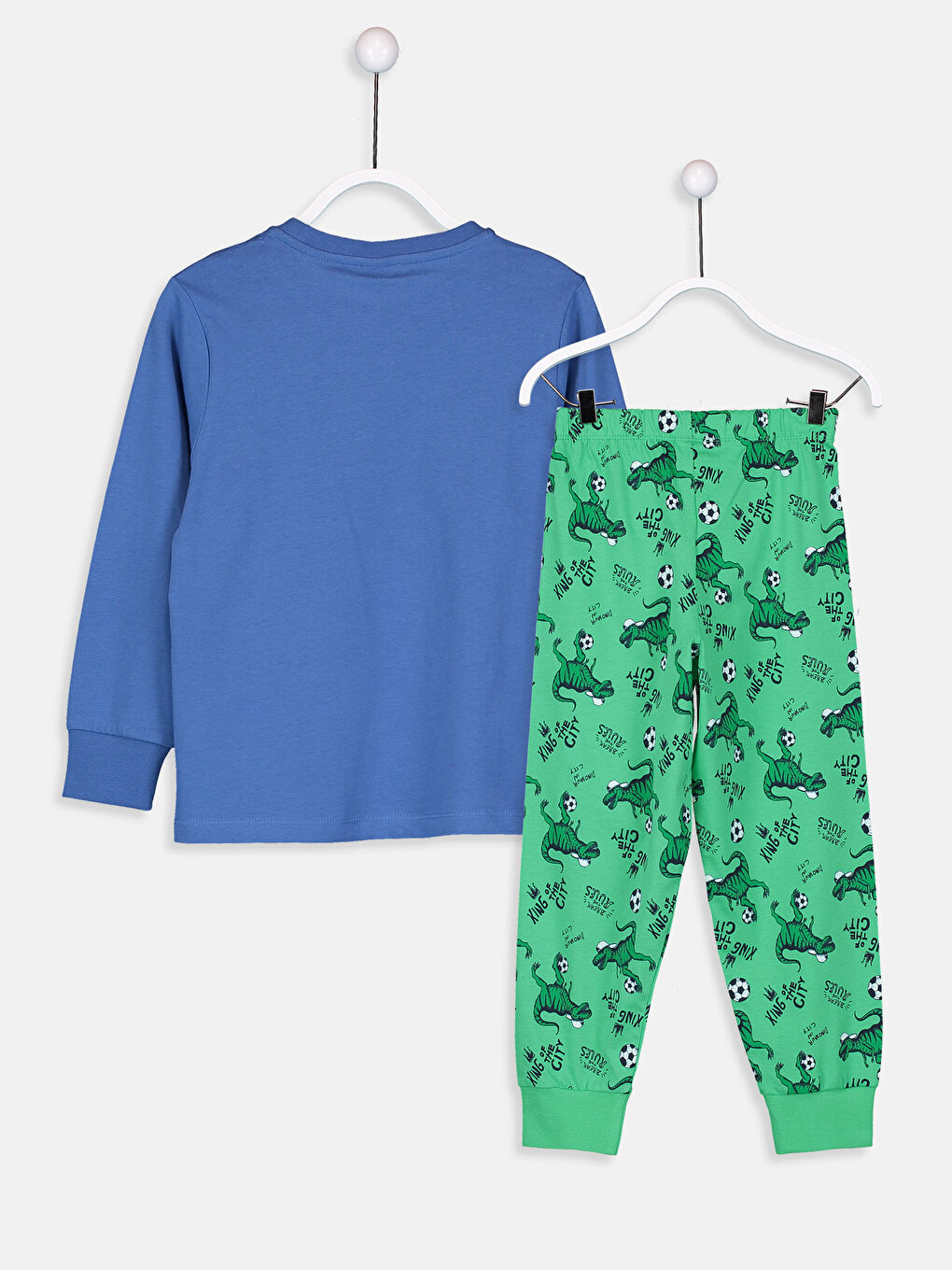 Orta Mavi Pijama Takım-1