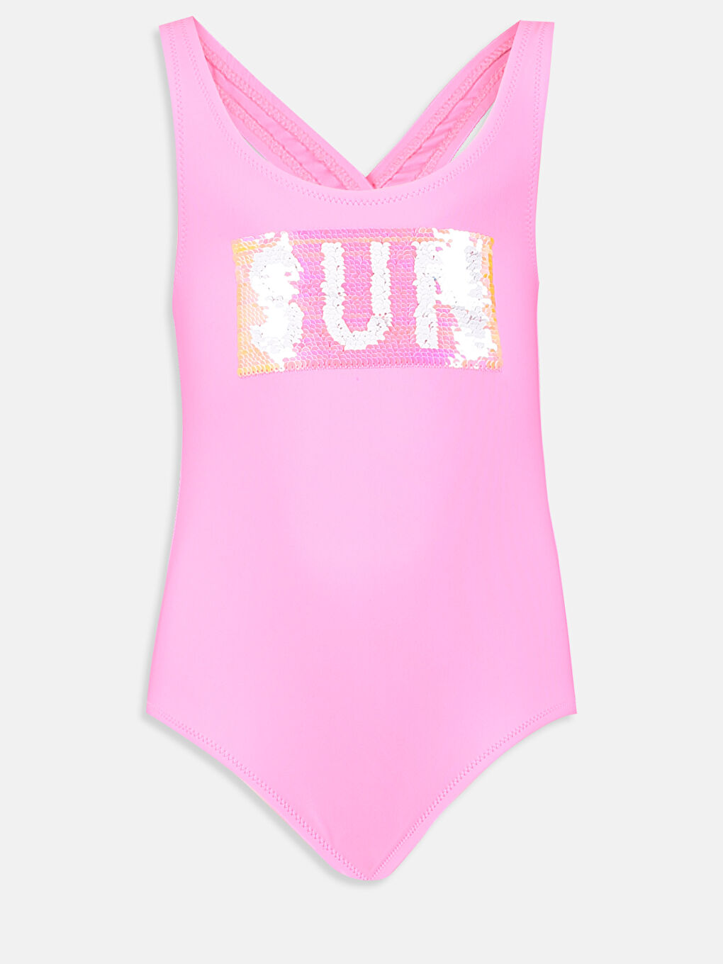 Девочки Розовый Купальник-1