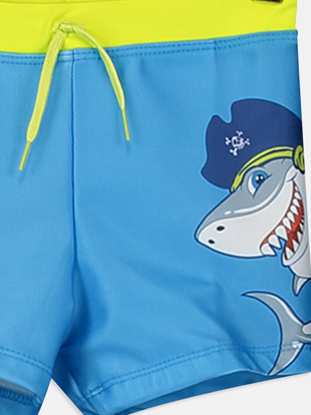 Turkuaz Beli Lastikli Baskılı Erkek Çocuk Boxer Mayo-2