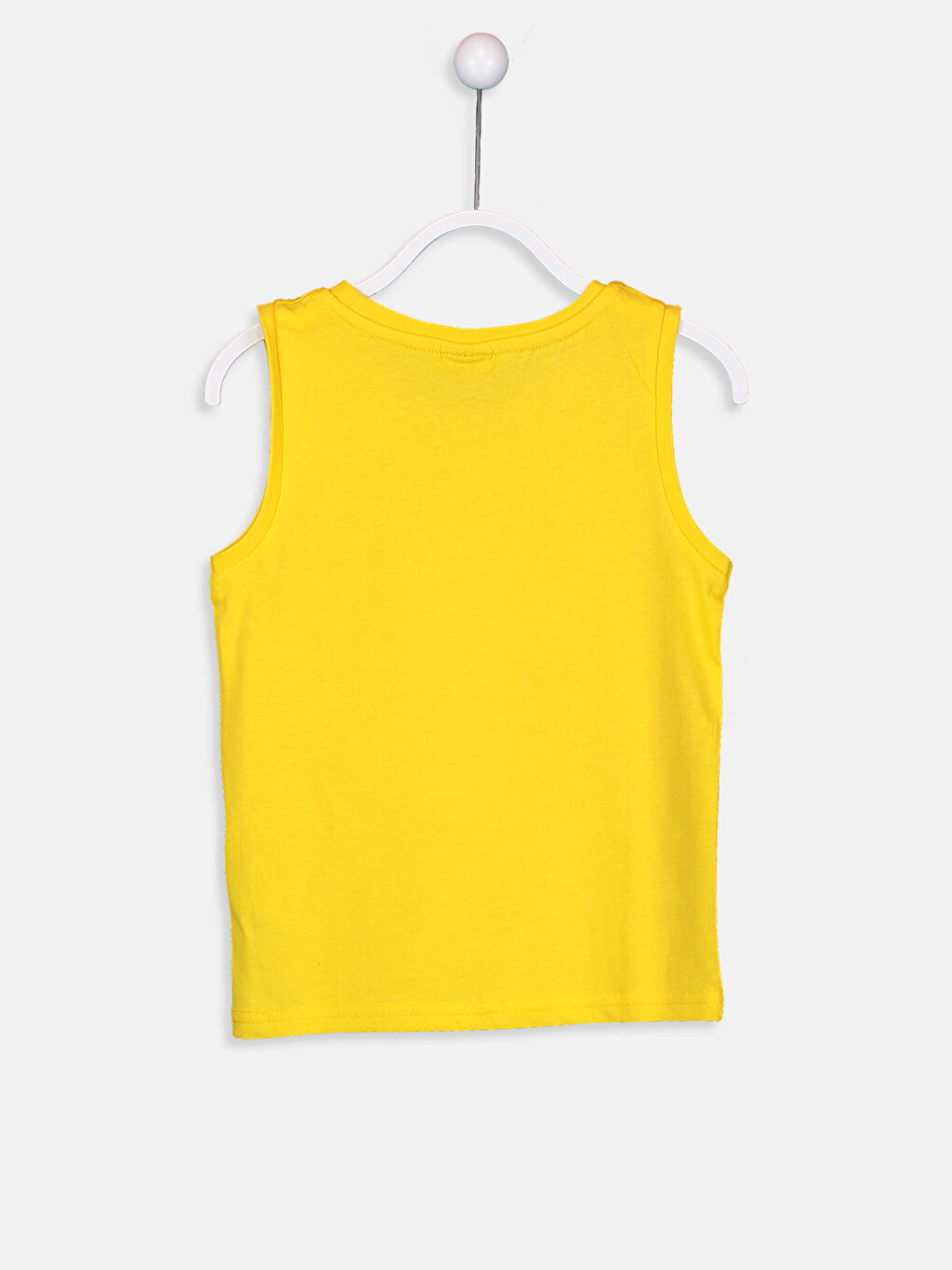 Sarı Bisiklet Yaka Baskılı Pamuklu Erkek Çocuk Atlet-2