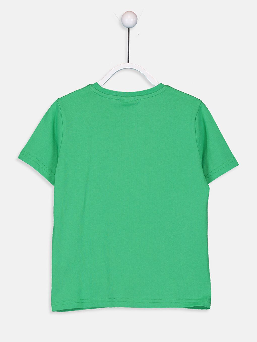 Yeşil Bisiklet Yaka Kısa Kollu Erkek Çocuk Tişört-2