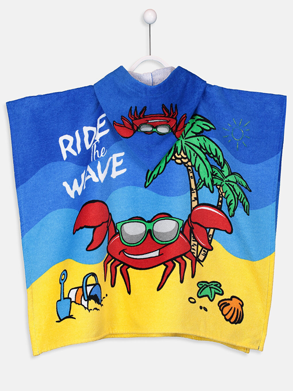 Poncho serviette BLEU Garçon-1