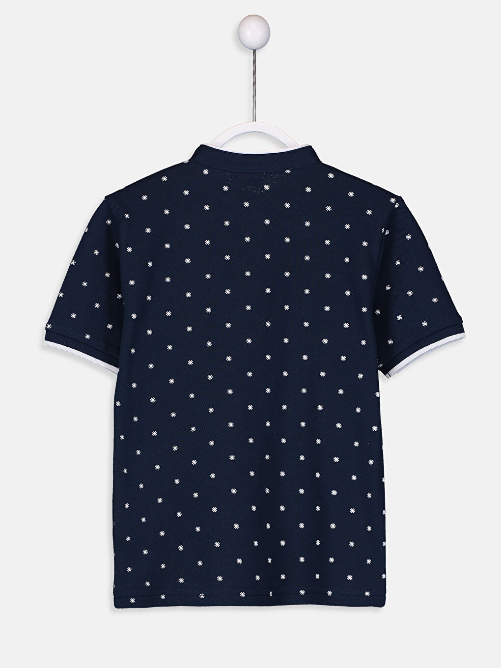 Koyu Lacivert Baskılı Tişört-1