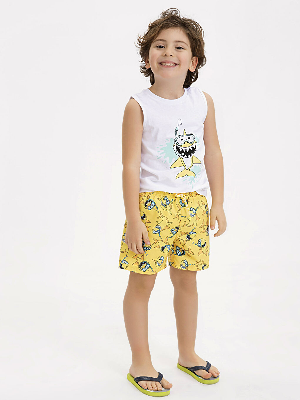 Sarı Baskılı Mayo Takımı